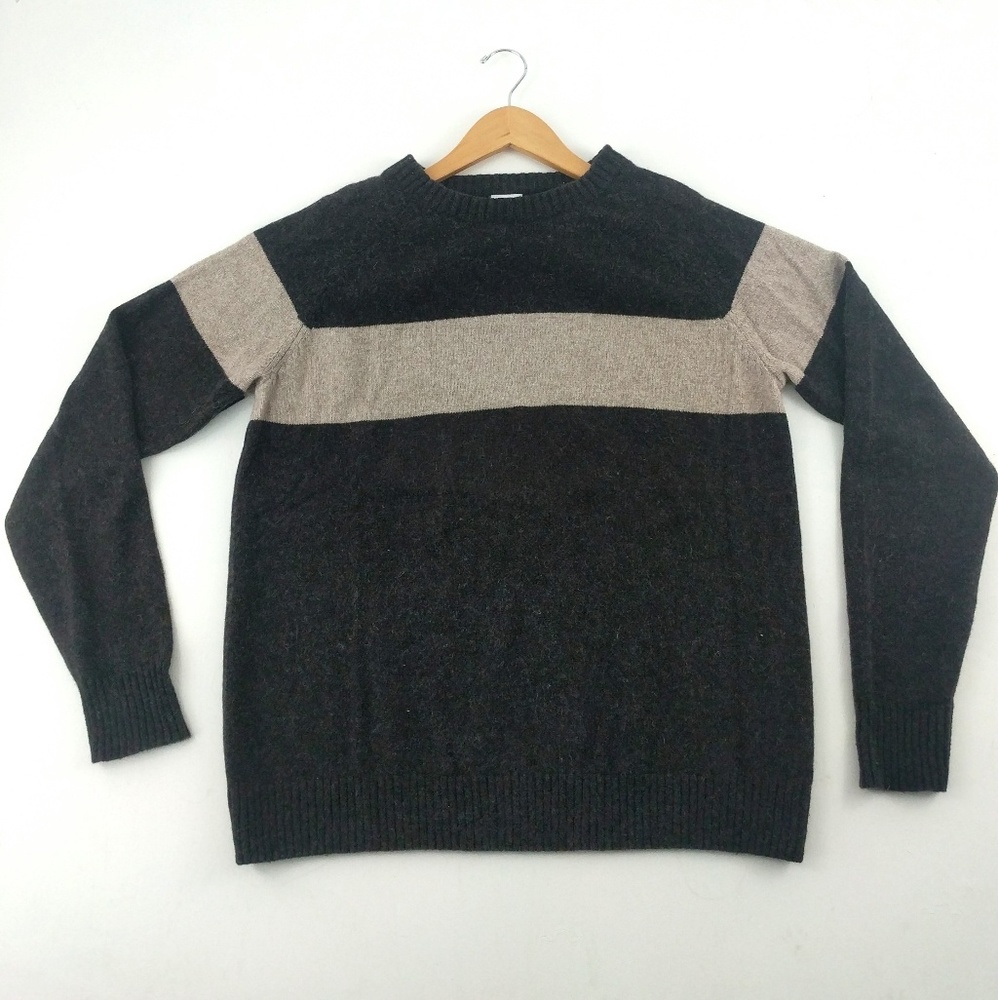 Columbia | Brown Cream Wool Blend Sweater Sz L
